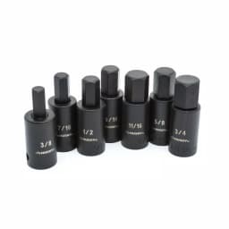 Husky 1/2 in. Drive Hex Bit Impact Socket Set, 14-Piece SAE/Metric thumbnail 4
