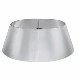 Home Accents Holiday 27 in. Galvanized Steel Christmas Tree Collar, Silver Metal Tree Stand Cover thumbnail 1