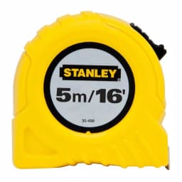 Stanley 16 ft. x 3/4 in. Tape Measure, Metric/SAE Dual Scale with Polymer Coated Blade thumbnail 1