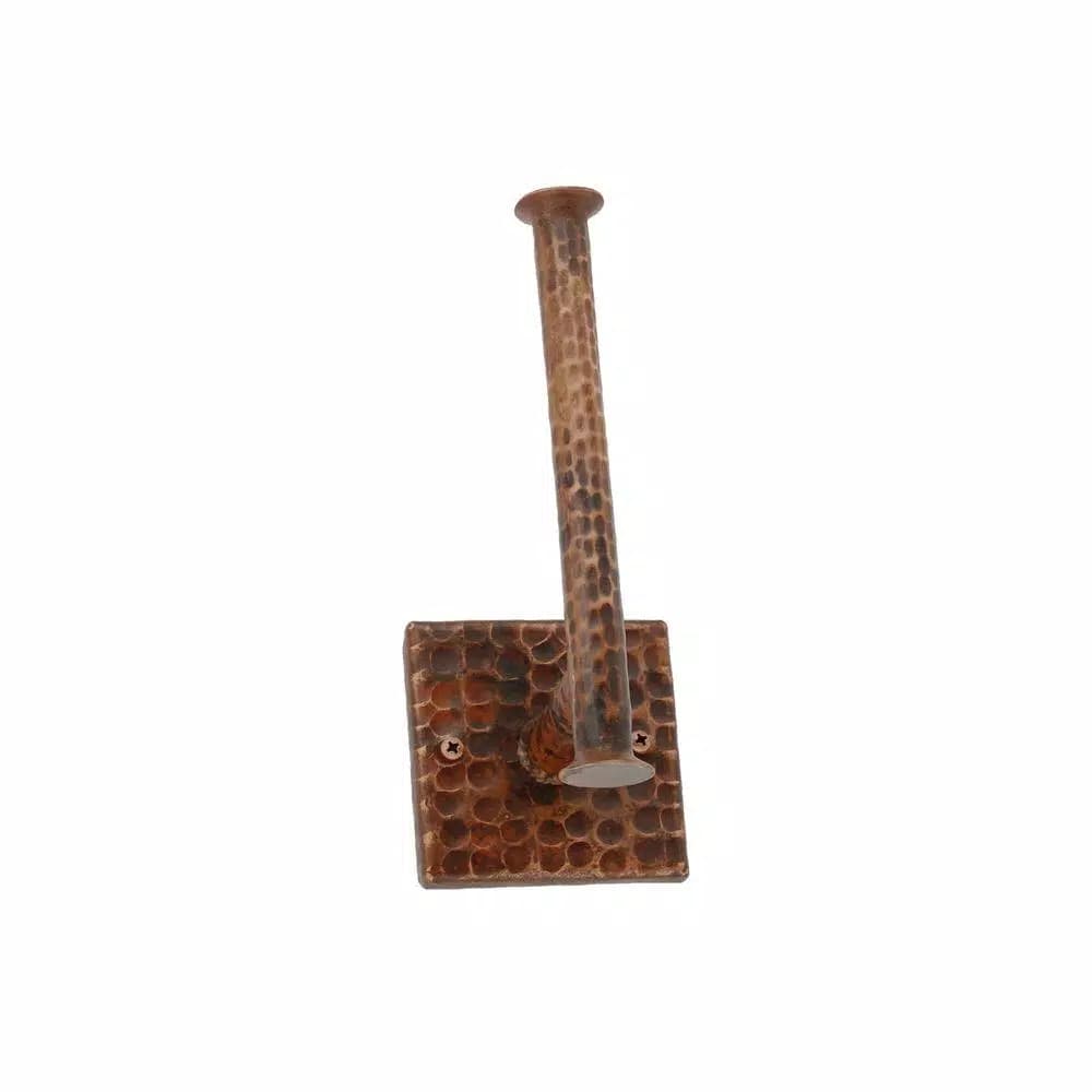 Premier Copper Products Hand Hammered Copper Toilet Paper Holder, Oil Rubbed Bronze