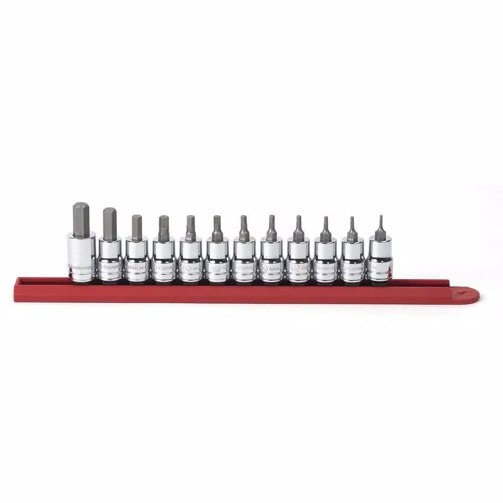 GearWrench 3/8 in. Drive SAE Hex Bit Socket Set, 12-Piece