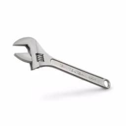 TEKTON 15 in. Adjustable Wrench, Carbon Steel with Satin Chrome Finish thumbnail 1