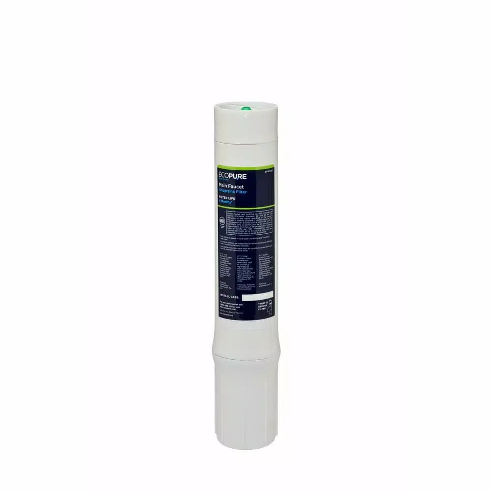 EcoPure Main Faucet Undersink Drinking Water Filtration System