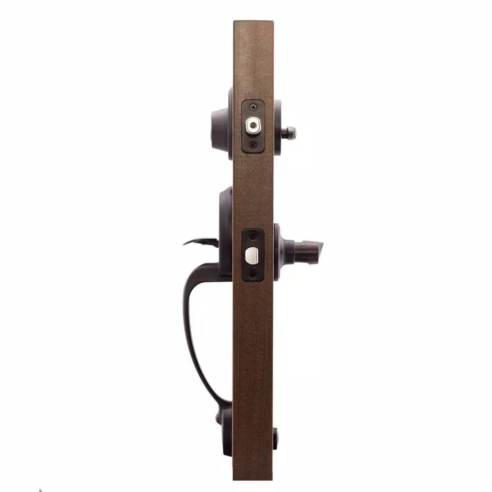 Copper Creek Colonial Handleset with Waverlie Lever Trim in Tuscan Bronze