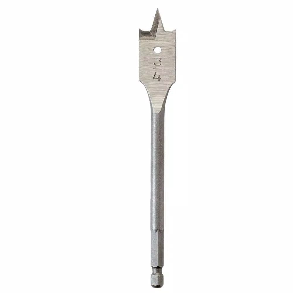 Milwaukee 3/4 in. x 6 in. High Speed Steel Spade Wood Boring Bit with 1/4 in. Hex Shank