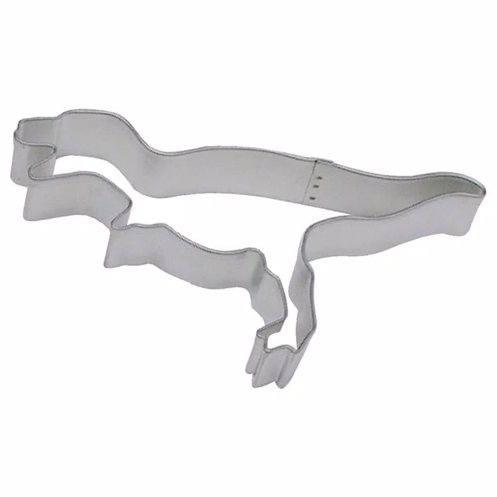 CybrTrayd-R&M 12-Piece Tyrannosaurus Rex Tinplated Steel Cookie Cutter Set with Recipe