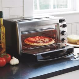 Hamilton Beach 2-in-1 1450W Toaster Oven and 4-Slice Toaster, Silver thumbnail 11