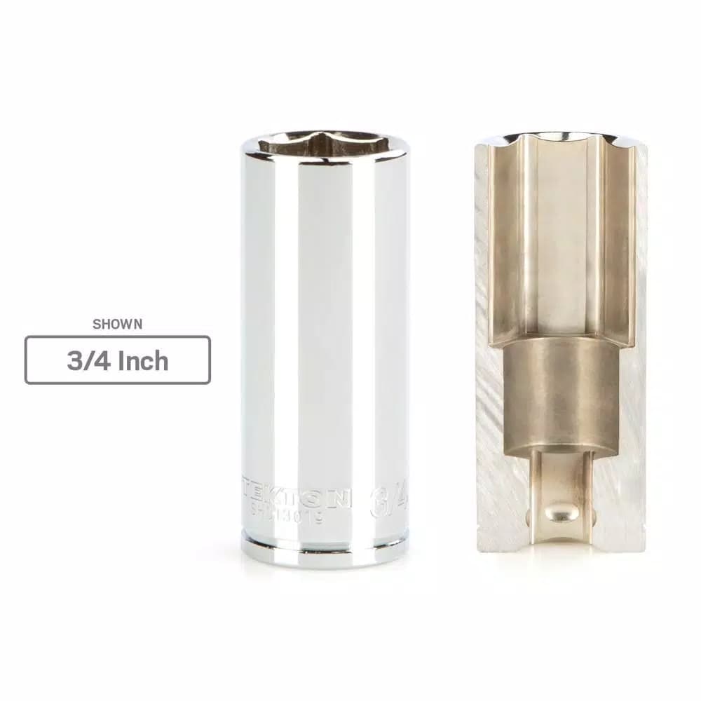 TEKTON 3/8 in. Drive 1 in. Deep 6-Point Hex Socket