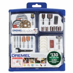 Dremel 130-Piece Rotary Tool Accessory Kit with Reusable Storage Case thumbnail 1