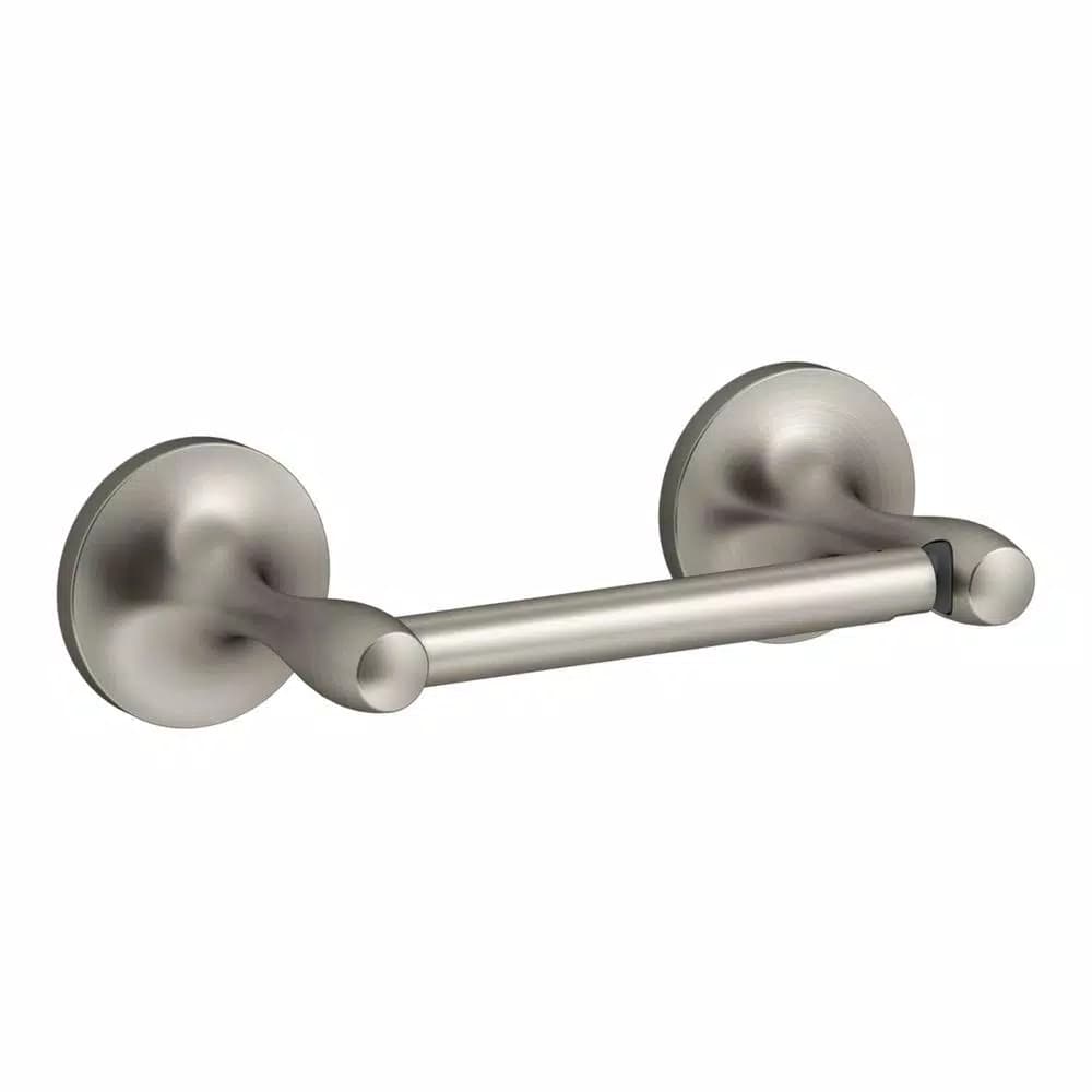 KOHLER Willamette Double Post Toilet Paper Holder, Vibrant Brushed Nickel