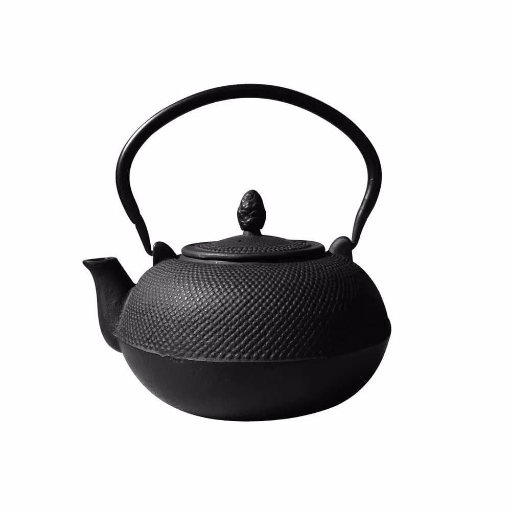 Old Dutch Unity Hakone 3L Matte Black Cast Iron Tetsubin Teapot and Wood Stove Humidifier