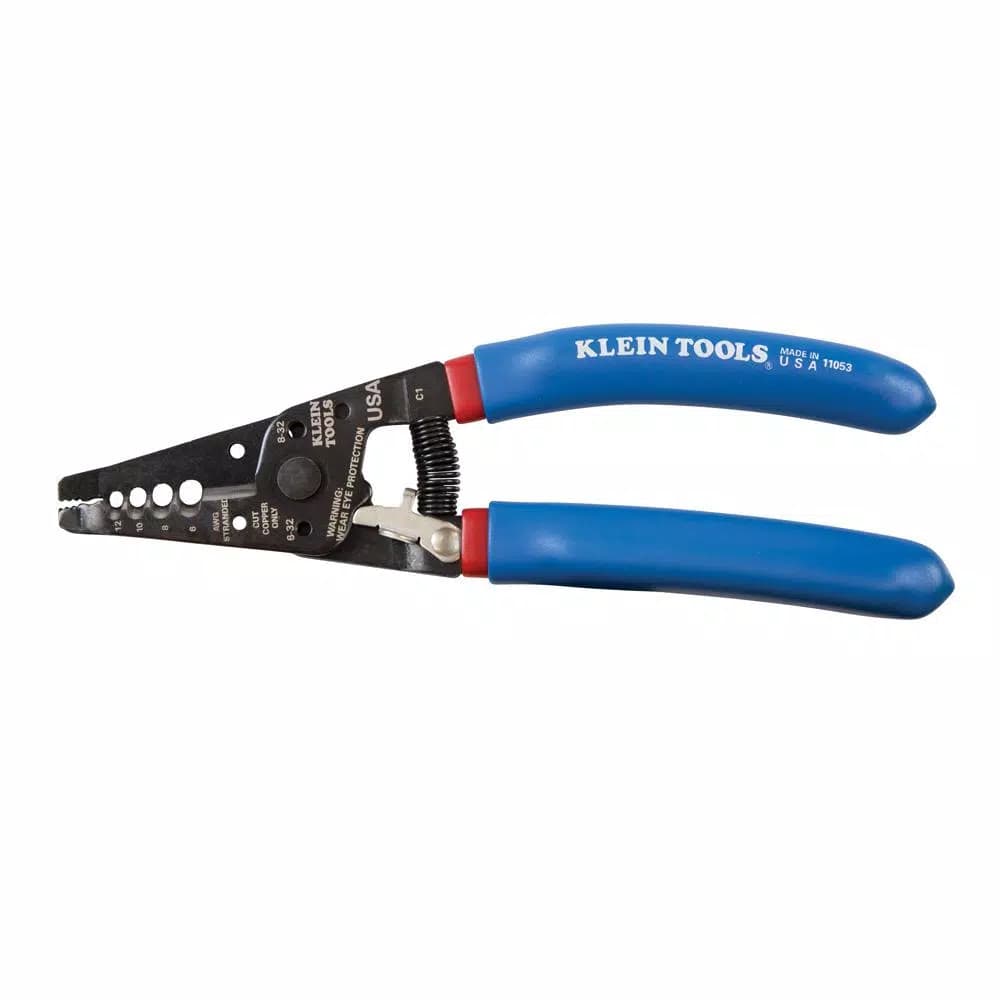 Klein Tools 7-1/8 in. Klein-Kurve Wire Stripper and Cutter for 6-12 AWG Stranded Wire