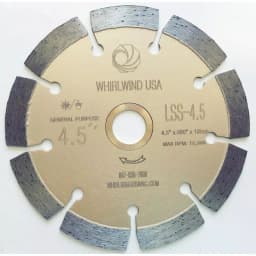 Whirlwind USA 4.5 in. Segmented Diamond Blade for Concrete, Brick, and Stone thumbnail 1