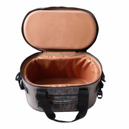 Camp-Zero 13.9 Qt. Soft Cooler, 20-Can Capacity, Beige and Camo thumbnail 5