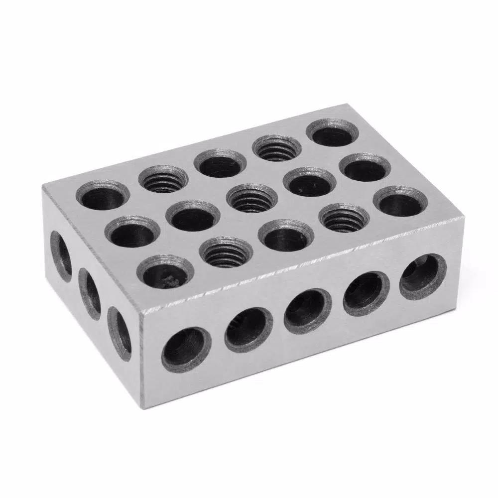 WEN 1-2-3 Gauge Blocks, Steel-Hardened Precision Measuring Blocks (2-Pack)