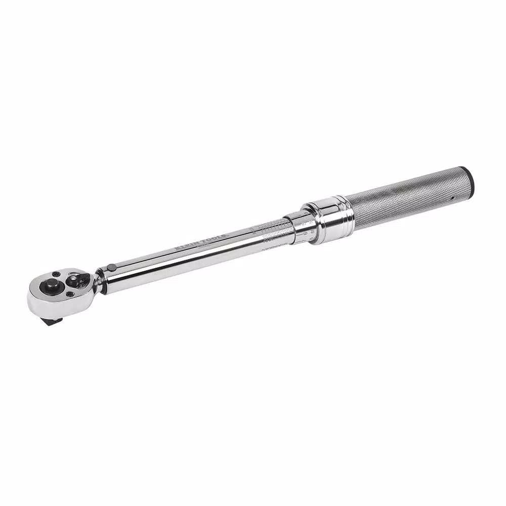 Klein Tools 3/8 in. Torque Wrench with Square-Drive Ratchet Head, 30-250 in. lb.