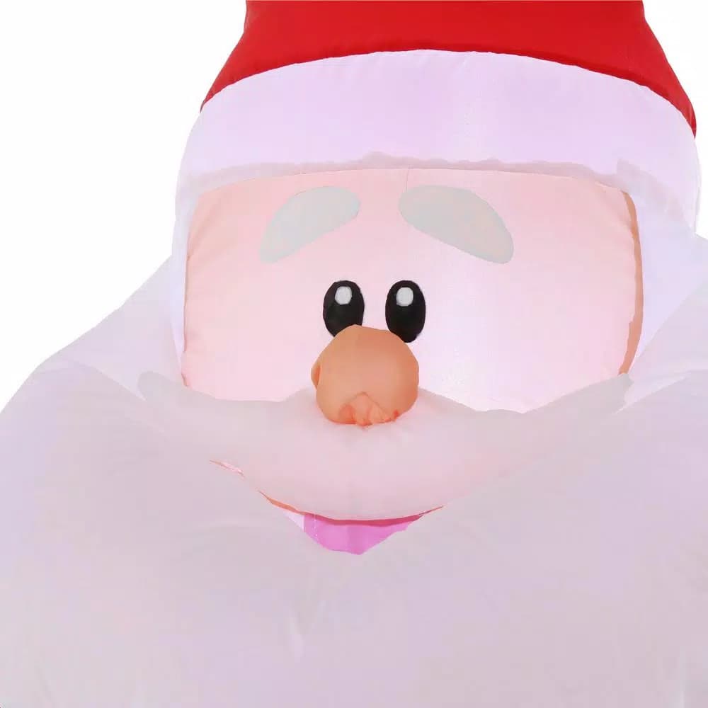 Home Accents Holiday 3.5 ft. Pre-Lit Airblown Inflatable Santa Holiday Decor