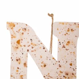 Glitzhome 36 in. Rusty Metal Noel Yard Stake and Wall Decor, Holiday Garden Ornament thumbnail 4