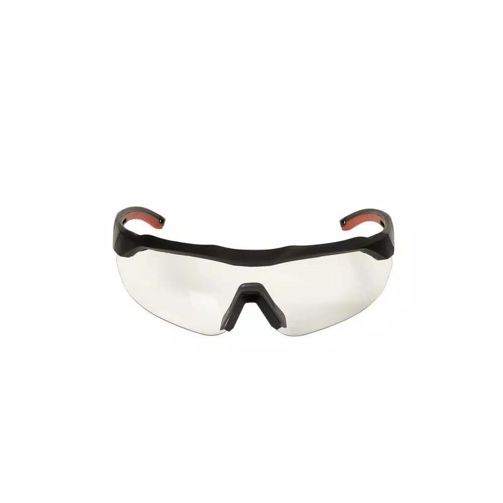 3M Performance Safety Eyewear, Black Frame with Clear Anti-Fog Lenses, Aerodynamic Design (4 Pack)
