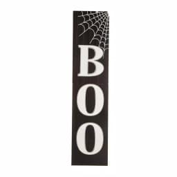 Glitzhome 47.83 in. Wooden BOO Porch Sign with Spider Web Halloween Decor thumbnail 1