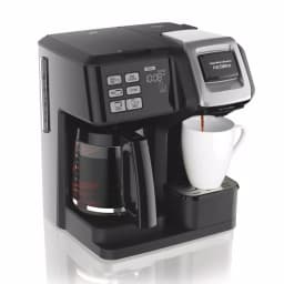 Hamilton Beach FlexBrew 2-Way Coffee Maker, 12-Cup Drip & Single-Serve Pod Brewer, Black thumbnail 6