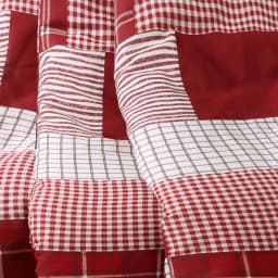 Lush Decor Greenville Red Reversible Plaid Throw Blanket, 100% Cotton, 50 x 60 in thumbnail 3