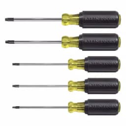 Klein Tools 5-Piece Torx Screwdriver Set with Cushion Grip Handles thumbnail 1