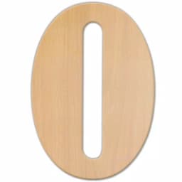 Jeff McWilliams Designs 23 in. Oversized Unfinished Wood Letter (O) - Industrial Style Wall Decor thumbnail 1