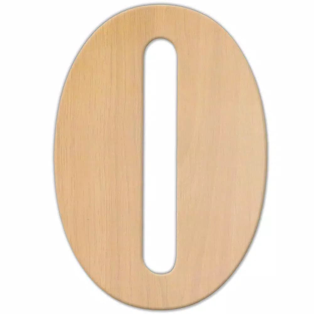 Jeff McWilliams Designs 23 in. Oversized Unfinished Wood Letter (O) - Industrial Style Wall Decor