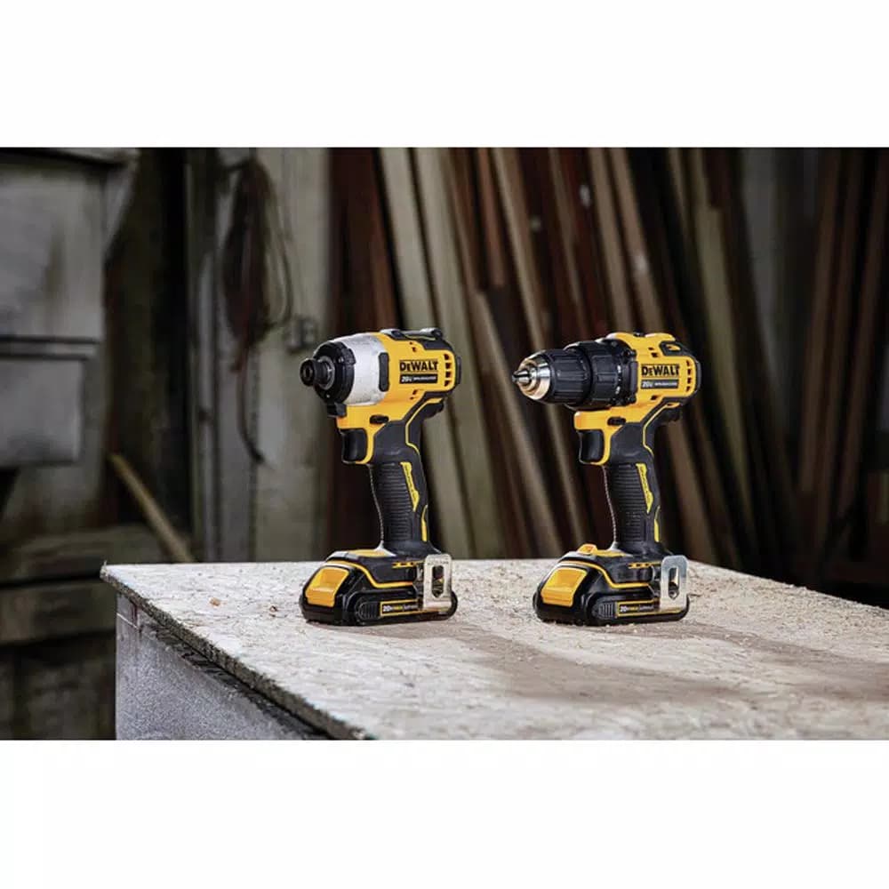 DEWALT ATOMIC 20V MAX Brushless Cordless 2-Tool Combo Kit with (2) 1.3Ah Batteries, Charger & Bag