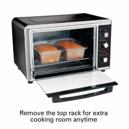 Hamilton Beach Countertop Convection Oven with Rotisserie, Black thumbnail 2