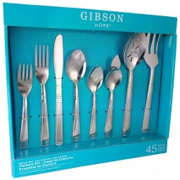 Gibson Home Astonshire 45-Piece Stainless Steel Flatware Set, Service for 8 thumbnail 1