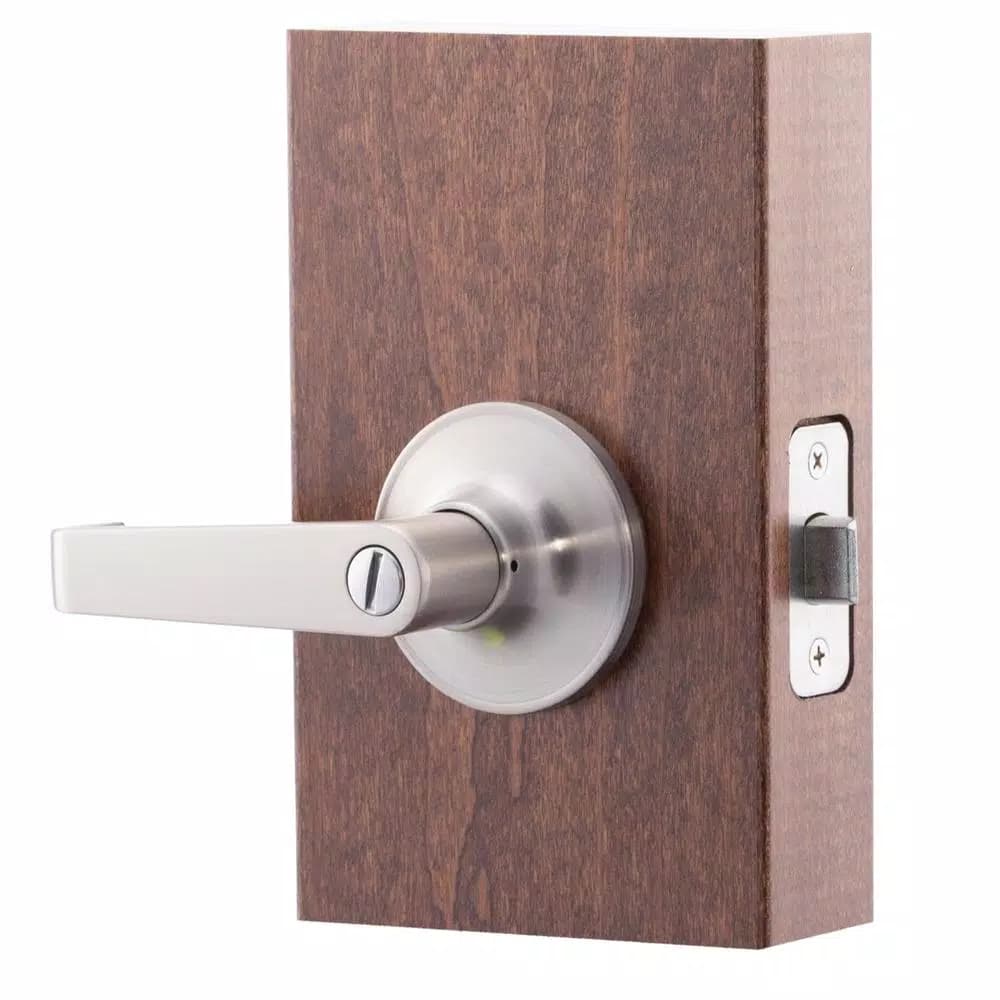 Copper Creek Satin Stainless Steel Privacy Lever for Bedroom and Bathroom