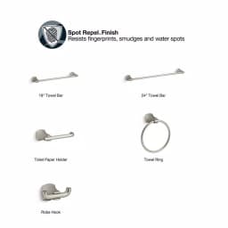 KOHLER Rubicon 18 in. Single Towel Bar in Vibrant Brushed Nickel thumbnail 3