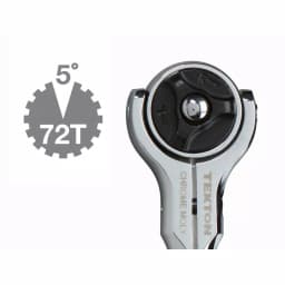 TEKTON 1/4 in. Drive 5 in. Swivel Head Ratchet, 72-Tooth thumbnail 3