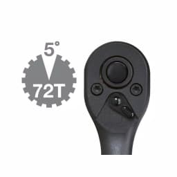 TEKTON 3/8 in. Drive 7 in. Composite Ratchet, 72-Tooth Oval Head thumbnail 4