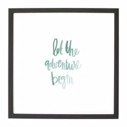 Petal Lane Home Watercolor Let The Adventure Begin Magnetic Memo Board, Ebony Frame thumbnail 1