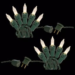 LUMABASE 200-Light Clear Mini String Lights, Warm White Incandescent, Green Wire, Indoor/Outdoor thumbnail 1