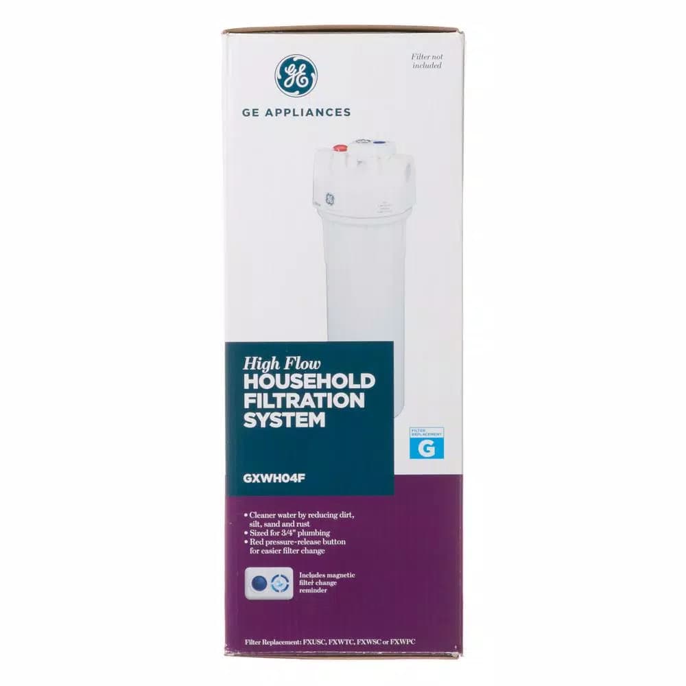GE Whole House Water Filtration System - Sediment, Sand, and Rust Reduction