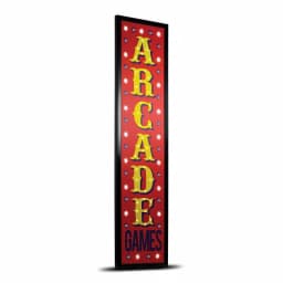 Crystal Art Gallery Arcade Games Framed LED Sign - Retro Marquee Wall Decor thumbnail 2
