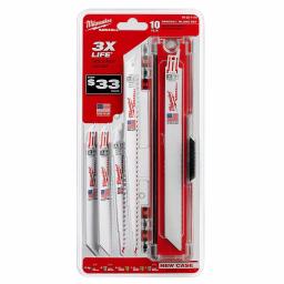 Milwaukee 15-Piece Reciprocating Saw Blade Set with AX Blades for Wood and Metal thumbnail 4
