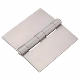 Hardware Essentials 4 in. Plain Steel Weldable Surface Hinge, Square Corner, Fixed Pin (5-Pack) thumbnail 2