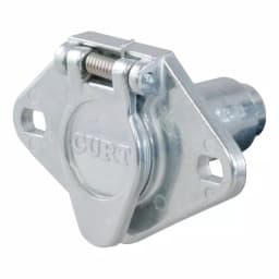 CURT 4-Way Round Trailer Connector Socket - Vehicle Side Female End thumbnail 2