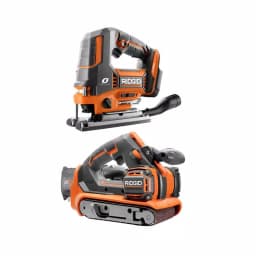 RIDGID 18V OCTANE Brushless 2-Tool Combo Kit: Jig Saw & 3 in. x 18 in. Belt Sander (Tools Only) thumbnail 1