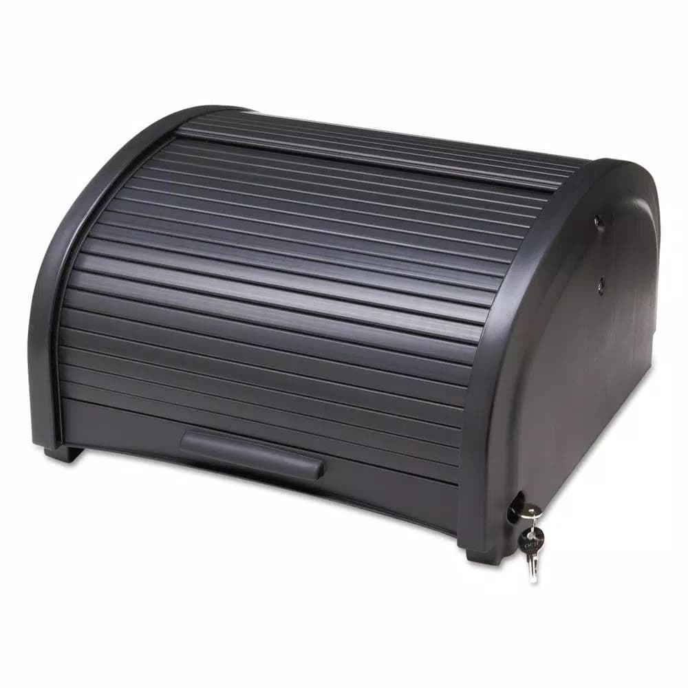 Rubbermaid Commercial Products Executive Series Black Locking Security Hood for Rubbermaid Commercial Cleaning Carts