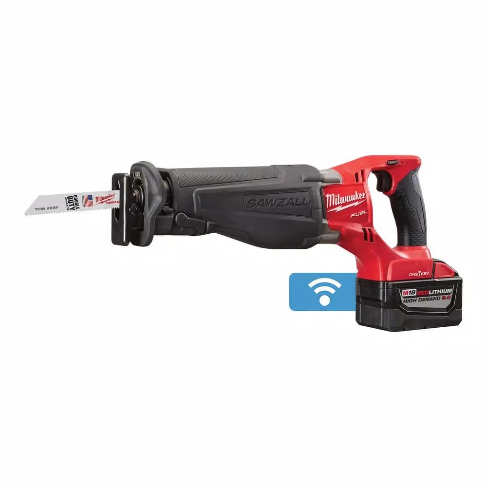 Milwaukee M18 FUEL ONE-KEY Reciprocating Saw Kit with Two 9.0 Ah Batteries and Charger