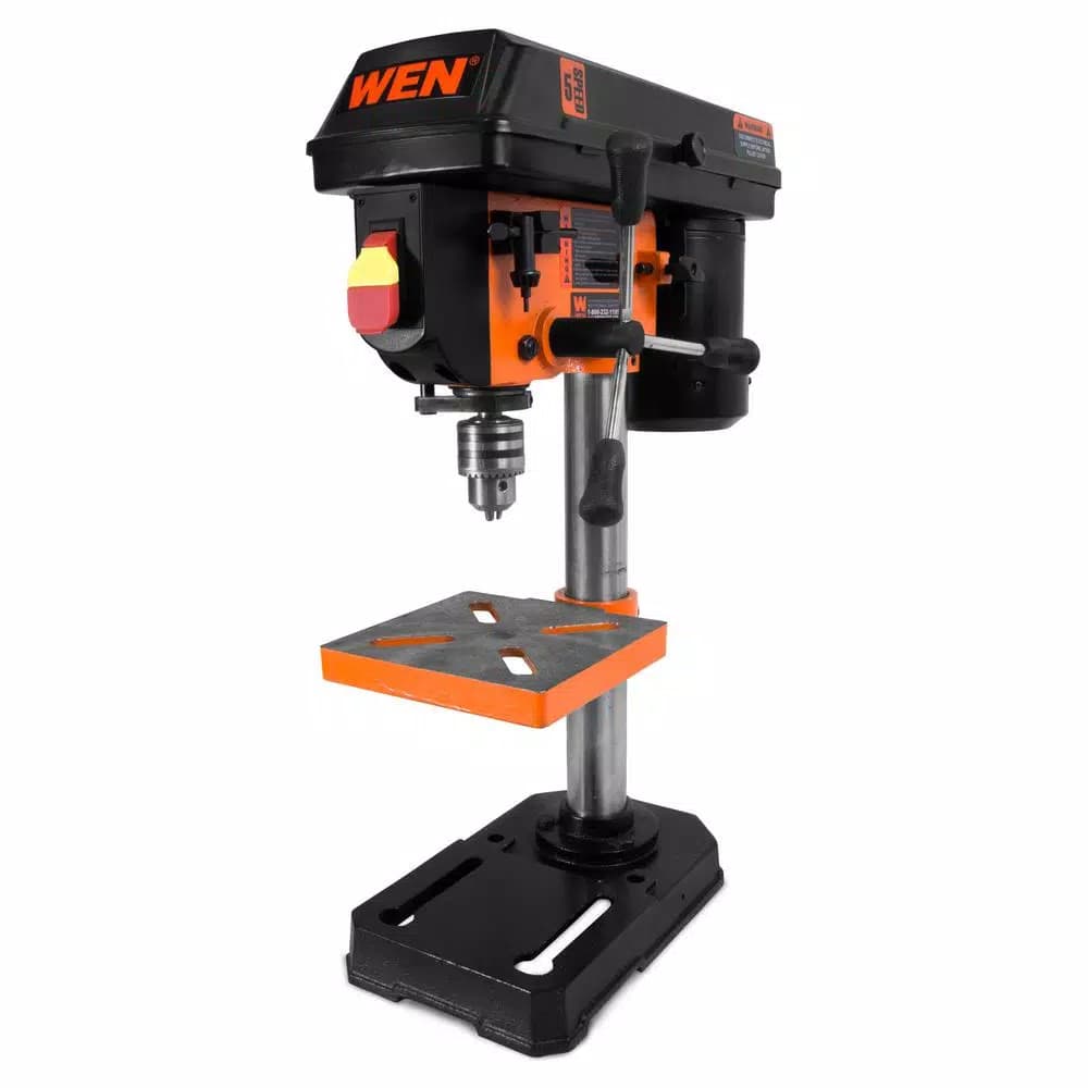 WEN 8 in. 5-Speed Drill Press with 1/2 in. Chuck and 1/3 HP Induction Motor