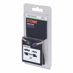 CURT 2-Way Flat Wiring Connector Kit with 12" Color-Coded Wires thumbnail 3