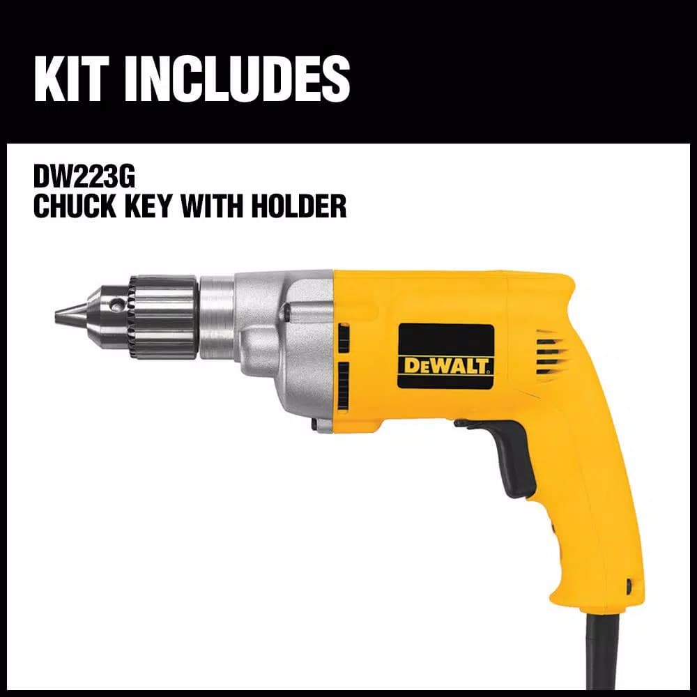 DEWALT 7 Amp 3/8 in. Variable Speed Reversing Corded Drill