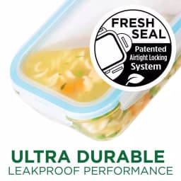 Lock & Lock Purely Better 68 oz. Borosilicate Glass Rectangular Food Storage Container thumbnail 5